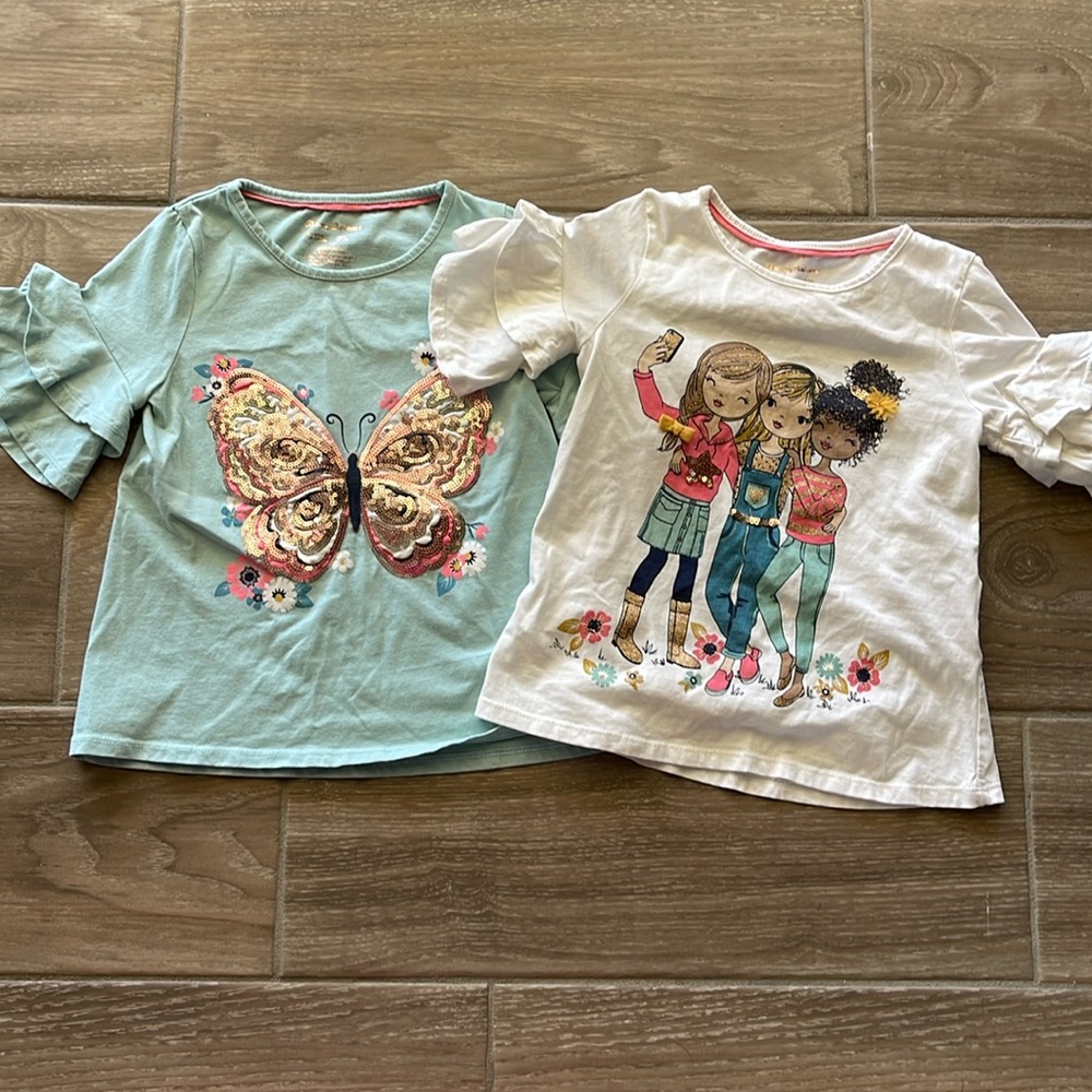 2 Tommy Bahama girls t-shirts size 5/6